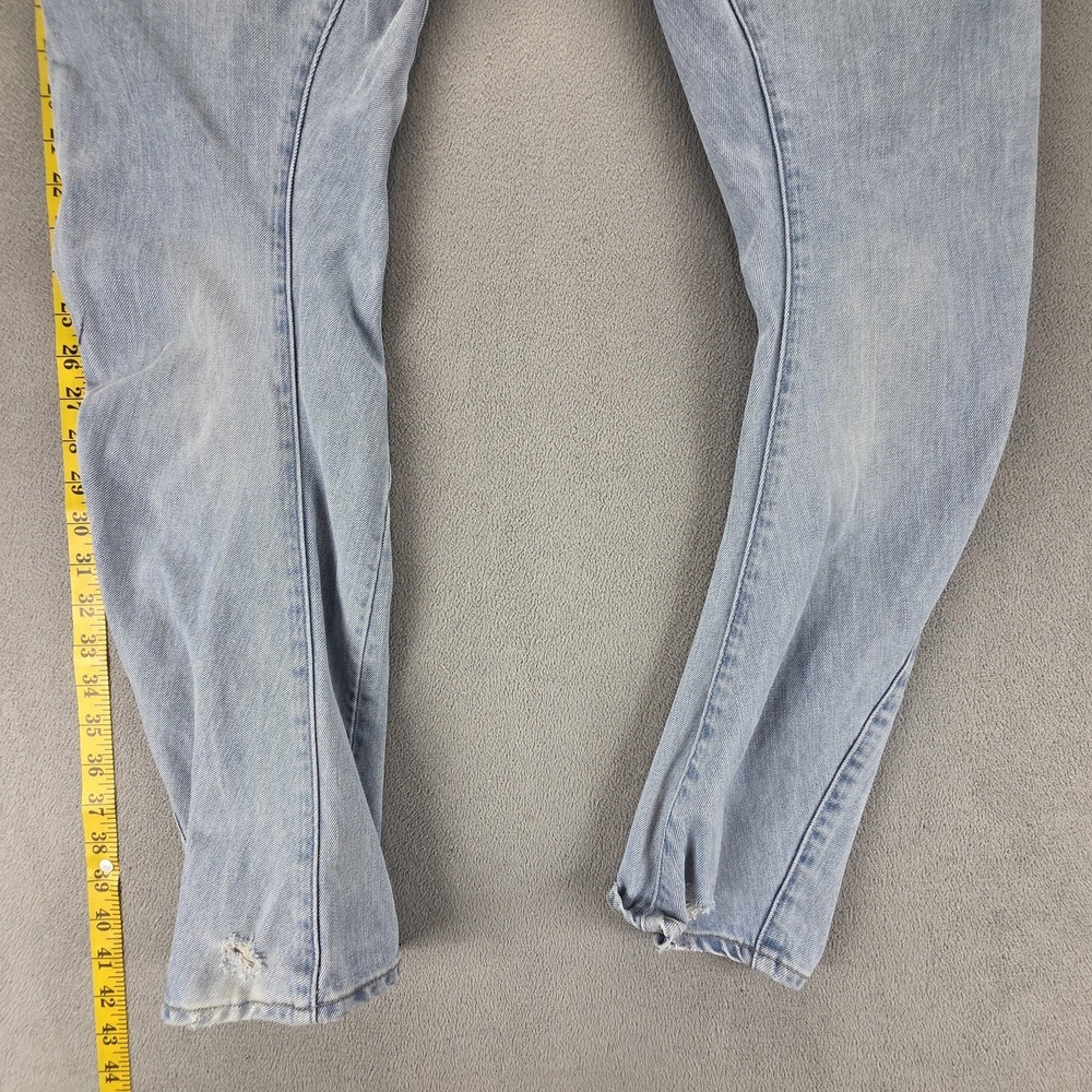 G-Star RAW Jeans Mens 33x32 Blue ARC 3D Slim Thrashed Button Fly Denim - Picture 15 of 16